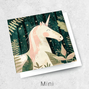 Mini Cards Luxe Textured: unicorn II