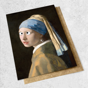 Large Cards 1: girl with a pearl earring