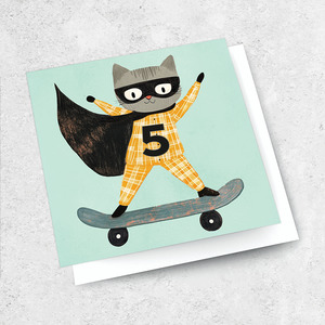 age 5 - skateboard cat