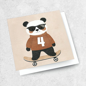 age 4 - skateboard panda