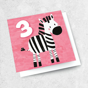 Small Cards 1: age 3 - zebra