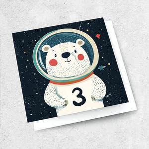 age 3 - space bear