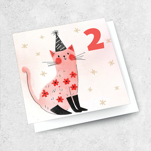 Small Cards 1: age 2 - party cat