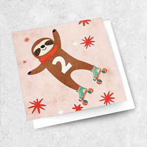 age 2 - rollerskate sloth