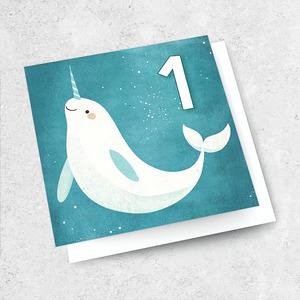 Small Cards 1: age 1 - narwhal