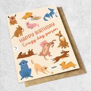 Large Cards 1: crazy dog person