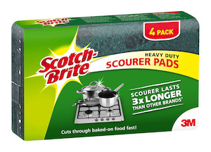 Scotch-Brite Scouring Pad Heavy Duty, Pack of 4 Ink Direct