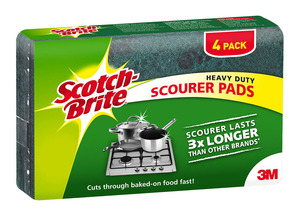 Products: Scotch-Brite Scouring Pad Heavy Duty, Pack of 4 Ink Direct