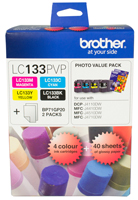 Lc133: Genuine Brother LC133 Value Pack (BK/C/M/Y) Ink Direct