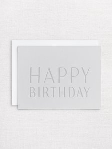 Letterpress greeting card - happy birthday - Inker Tinker