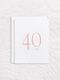 Letterpress greeting card - 4oth Birthday - Inker Tinker