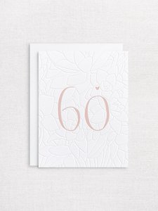 Products: Letterpress greeting card - 60th Birthday - Inker Tinker