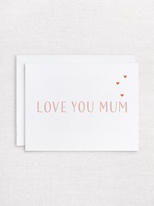Products: Letterpress greeting card - Mothers Day - Inker Tinker
