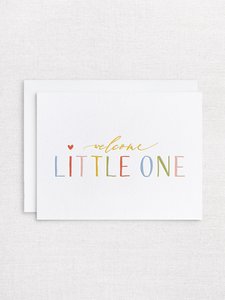 Letterpress greeting card - Welcome new baby - Inker Tinker