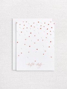 Letterpress greeting card - New baby - Inker Tinker