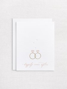 Letterpress greeting card - Happily ever after - Ladies - Inker Tinker