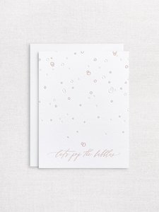 Products: Letterpress greeting card - pop the bubbles - Inker Tinker