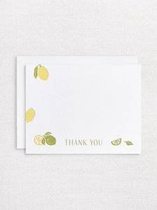 Thank you letterpress notecard set - Inker Tinker