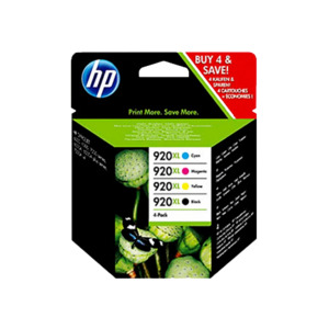 Hewlett Packard Ink: HP Genuine 920XL Ink Value 4 Pack- CZ080A