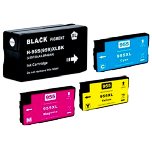 HP Compatible 955XL Ink Set of 4 (Bk/C/M/Y)