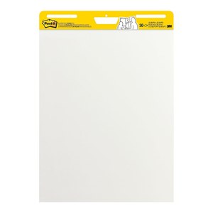 3m Presentation: 3M Post-it Super Sticky Easel Pad 559 White W635 x L762mm 30 Sheet Pad