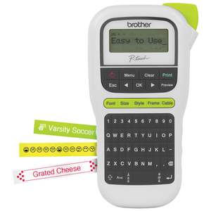 Label Printer: Brother Ptouch PTH110 Label Maker Durable - White