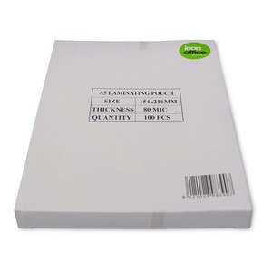 Laminator: Icon Laminating Pouches A5 Gloss 80mic Pack 100