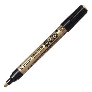 Pilot Super Colour Paint Marker Medium (Gold/Silver/White)