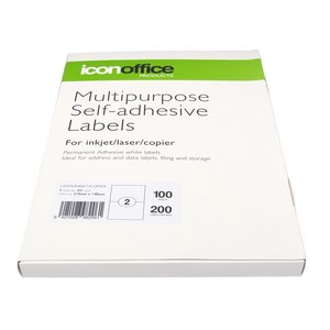 Multipurpose Label: Multipurpose Labels 210x148mm 2 Per Sheet