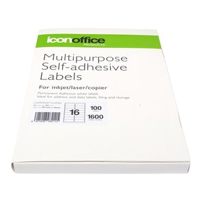 Multipurpose Labels 99.1x34mm 16 Per Sheet