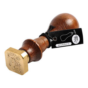 Wax And Seals: Herbin Wooden Handle Square Seal