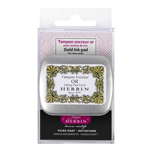 Products: Herbin Gold Ink Pad for Wax Seal Ink Save
