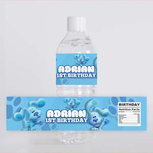 Water bottle label (bottle not included)