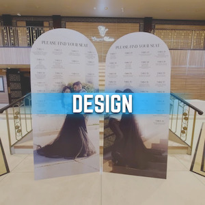 Arch Wall (stand not included) with Design