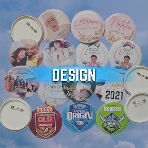 Badges with Design - (Small/58mm)