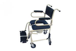 Commodes: K.I.S. MOBILE SHOWER COMMODE – ATTENDANT-PROPELLED