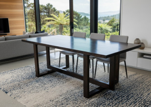 Indoor Furniture: Floating base dining table