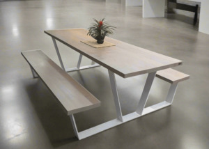 Dining Table and Benches Unit