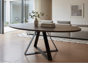 Oval Crossroads Dining Table