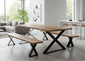 X-Frame Dining Table