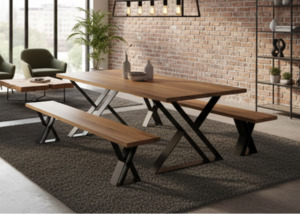 Dining Tables: Z-Frame Dining Table