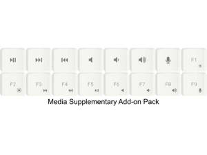 [Ships from USA] Glove80 Media Keycap Add-on Set (MCC profile for Choc v1 switches)