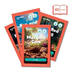Set 2 Bundle: Set 2 Classroom Bundle - 5 of Each Title - 40 Books - (c, u, g),( b, e s), s = s suffix, s = z, k, h, r