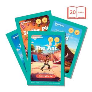 Set 1 Classroom Bundle -  5 x 4 = 20 books - Focuses on: a, m, s, t, p, f, i, n, o d
