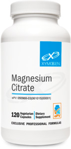 Xymogen: Magnesium Citrate 120 Capsules