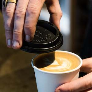 Report Lids: Hot Cup Lid - Black