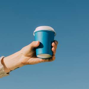 Single Walled Hot Cup: Single Walled Hot Cup - Blue