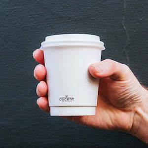 Single Walled Hot Cup: Double Walled Hot Cup - White
