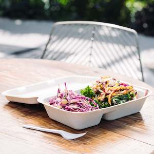 Bagasse Range: Bagasse - Two Compartment Clam