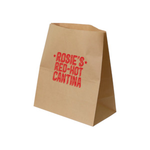 Decent Flat Bottom Bag - Kraft Large - Rosie's